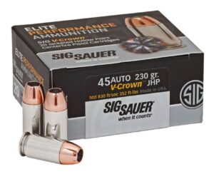 SIG 45AP 230GR V-CROWN 20RD