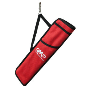 October Mountain Hip Quiver 3-Tube for Archery - Red RH/LH