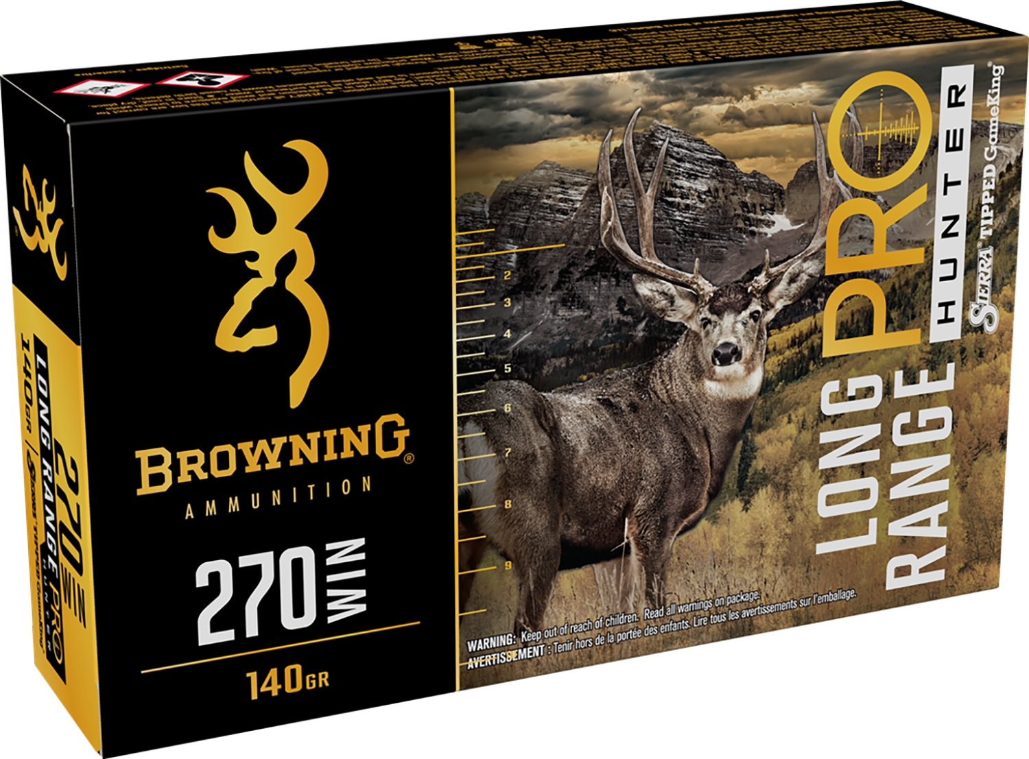 Browning Ammo B192502702 Long Range Pro 270Win 140gr 20 Per Box/10 Case
