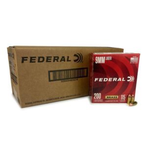 Federal Champion 9mm Luger Handgun Ammunition - 115 gr FMJ