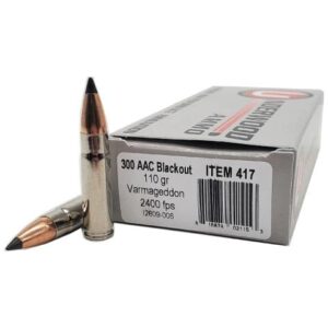 Underwood Ammo Varmageddon 300 Blackout 110gr Rifle Ammo