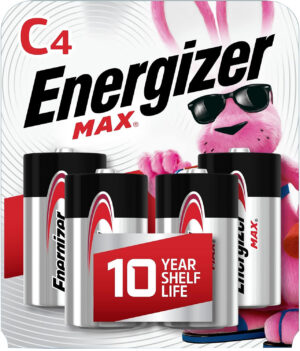 Energizer E93BP4 C Max 1.5V Alkaline Batteries - 4 Pack