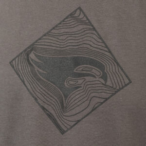 Elevation TOPO Tee - Grey Medium for Outdoor Enthusiasts