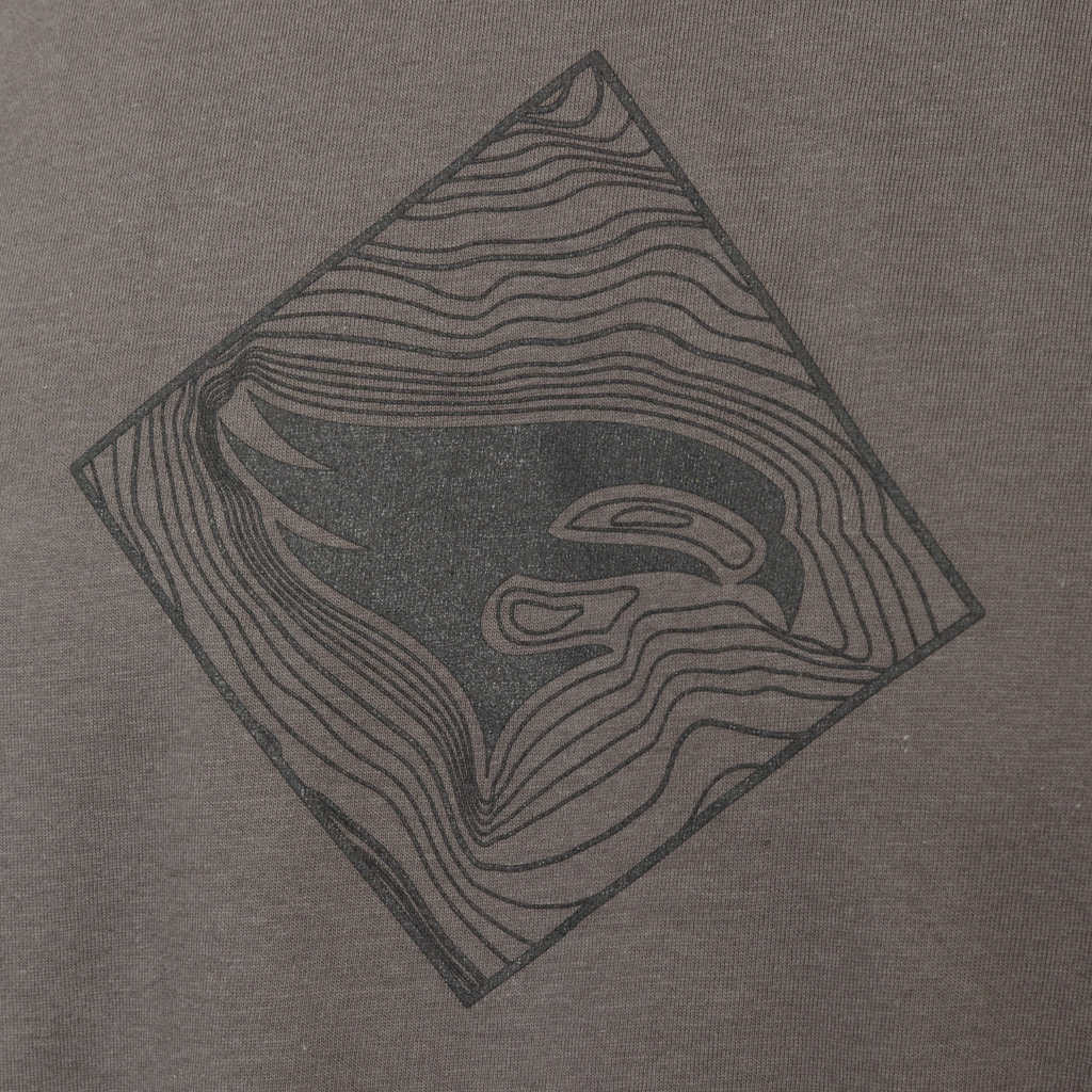 Elevation TOPO Tee - Grey Medium for Outdoor Enthusiasts