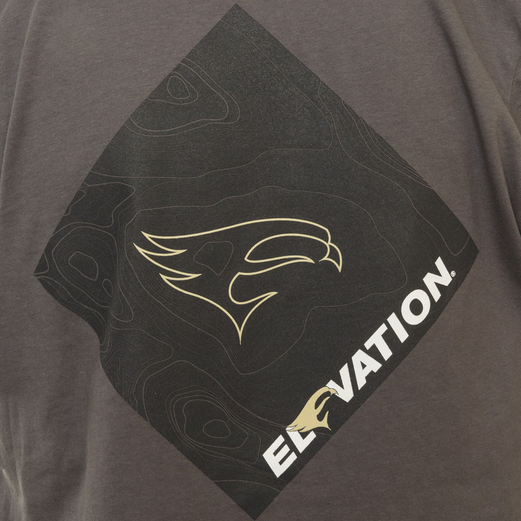 Elevation TOPO Tee - Grey Medium for Outdoor Enthusiasts - Image 3