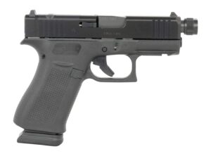 Glock UX4350201FRMOSTB G43X  9mm Luger 10+1 3.41" Black Threaded Barrel, Black Steel Optic Ready/Serrated Slide, Black Polymer Frame w/Accessory Rail, Ambidextrous