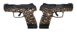 RUGER SECURITY 380ACP LEOPARD PRINT PSTL 3.42" BBL 15+1RD BLK F.O. FRONT SIGHT
